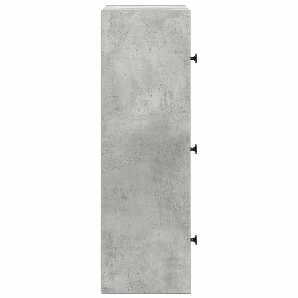 vidaXL Bibliotecă, gri beton, 40x24x77 cm, lemn prelucrat vidaXL Bibliotecă, gri beton, 40x24x77 cm, lemn prelucrat