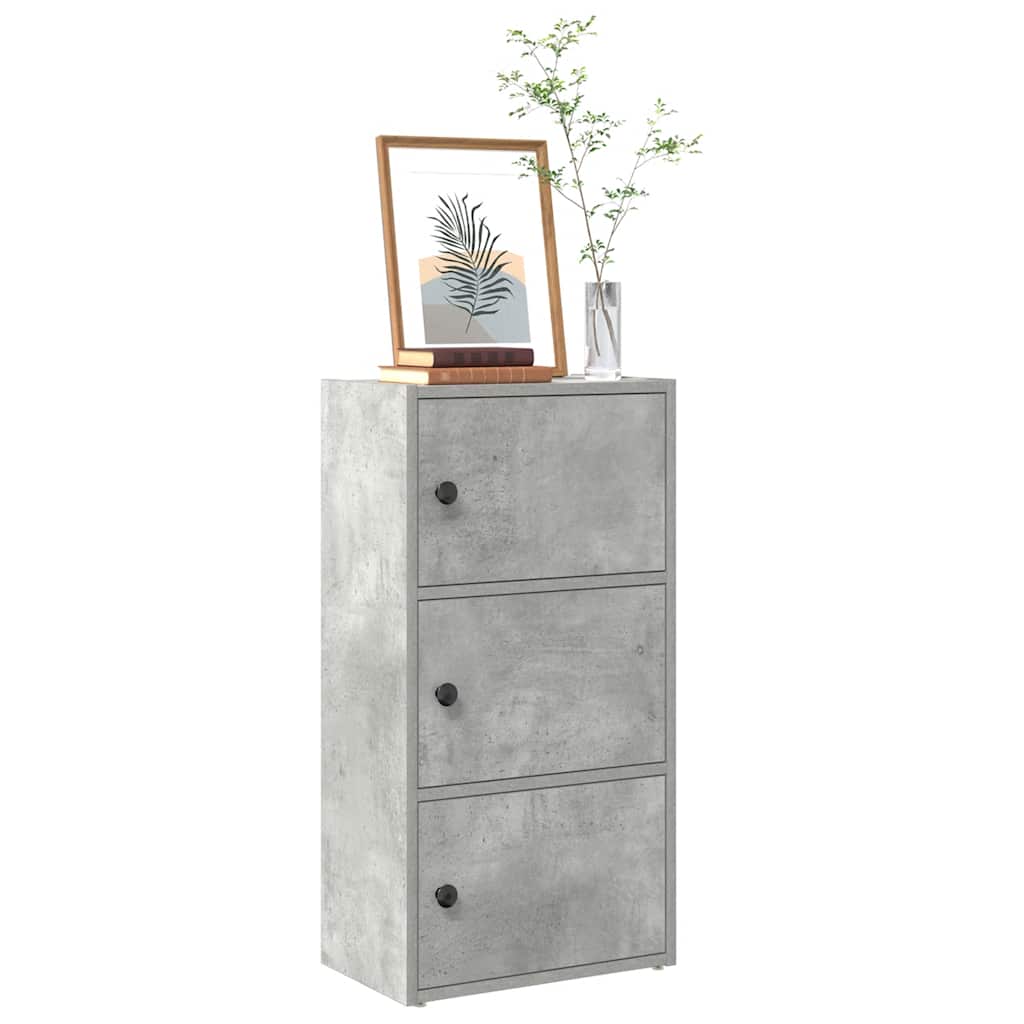 vidaXL Bibliotecă, gri beton, 40x24x77 cm, lemn prelucrat vidaXL Bibliotecă, gri beton, 40x24x77 cm, lemn prelucrat