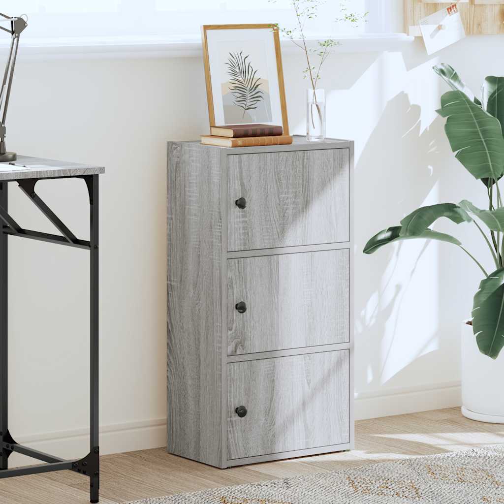 vidaXL Bibliotecă, gri sonoma, 40x24x77 cm, lemn prelucrat vidaXL Bibliotecă, gri sonoma, 40x24x77 cm, lemn prelucrat