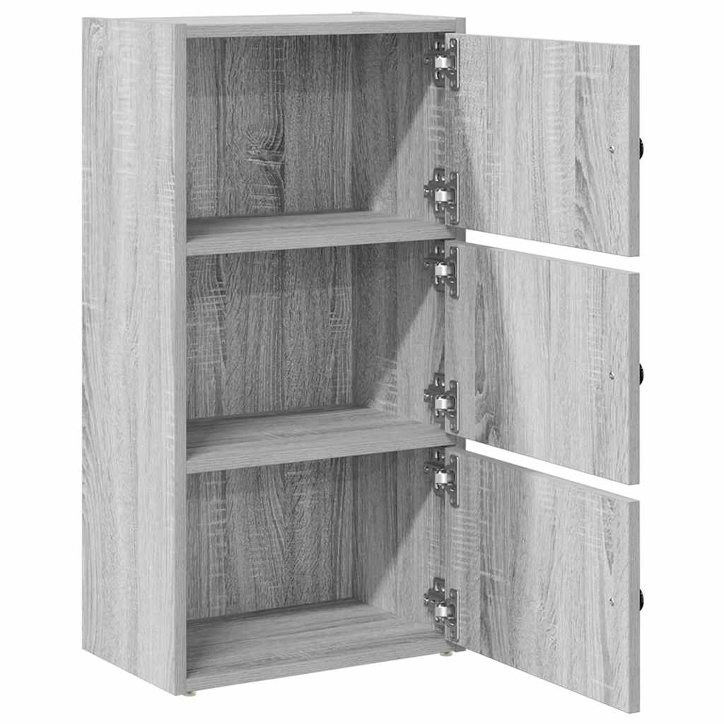 vidaXL Bibliotecă, gri sonoma, 40x24x77 cm, lemn prelucrat vidaXL Bibliotecă, gri sonoma, 40x24x77 cm, lemn prelucrat