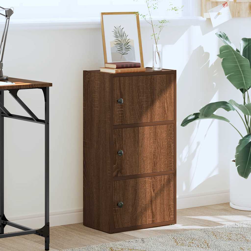 vidaXL Bibliotecă, stejar maro, 40x24x77 cm, lemn prelucrat vidaXL Bibliotecă, stejar maro, 40x24x77 cm, lemn prelucrat