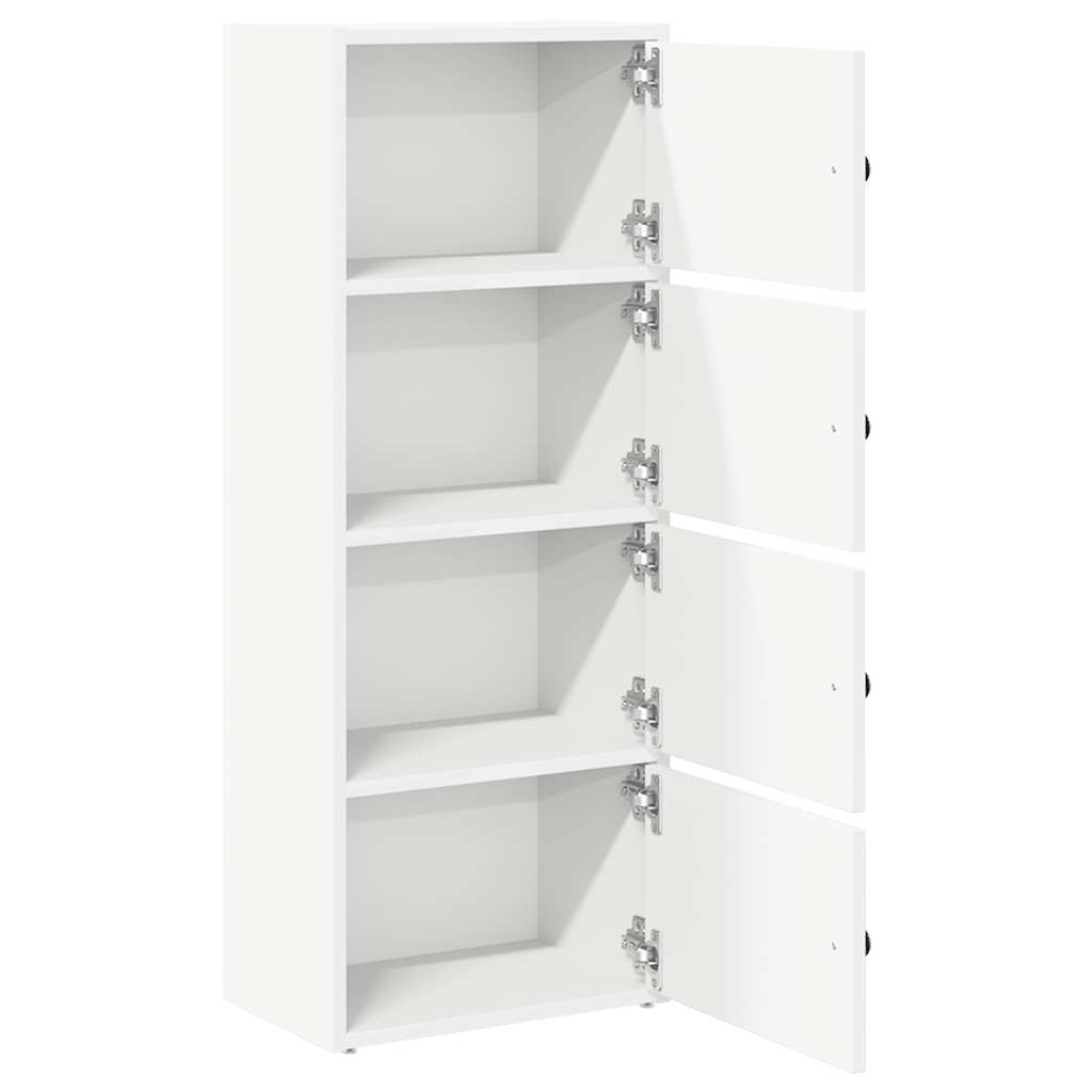 vidaXL Bibliotecă albă 40x24x102 cm din lemn prelucrat vidaXL Bibliotecă albă 40x24x102 cm din lemn prelucrat