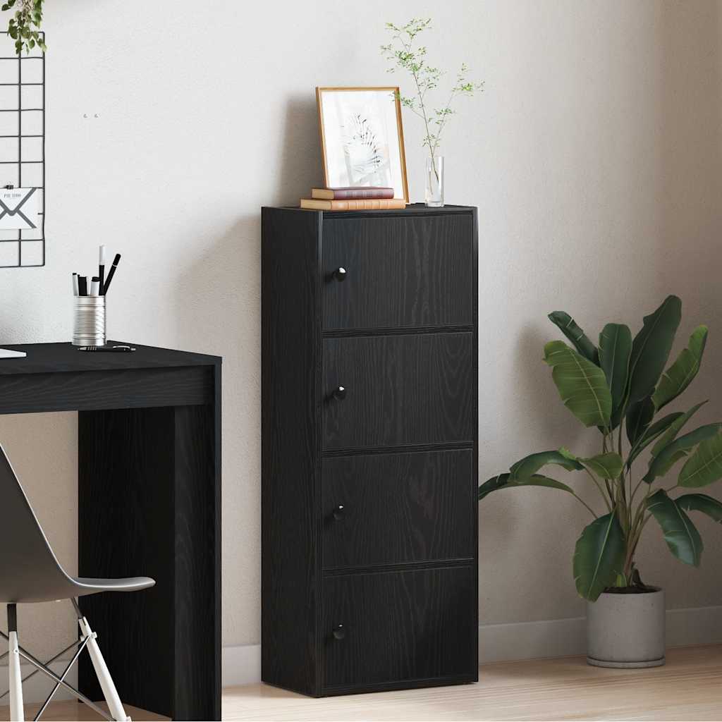 vidaXL Bibliotecă Stejar negru 40x24x102 cm Lemn prelucrat vidaXL Bibliotecă Stejar negru 40x24x102 cm Lemn prelucrat