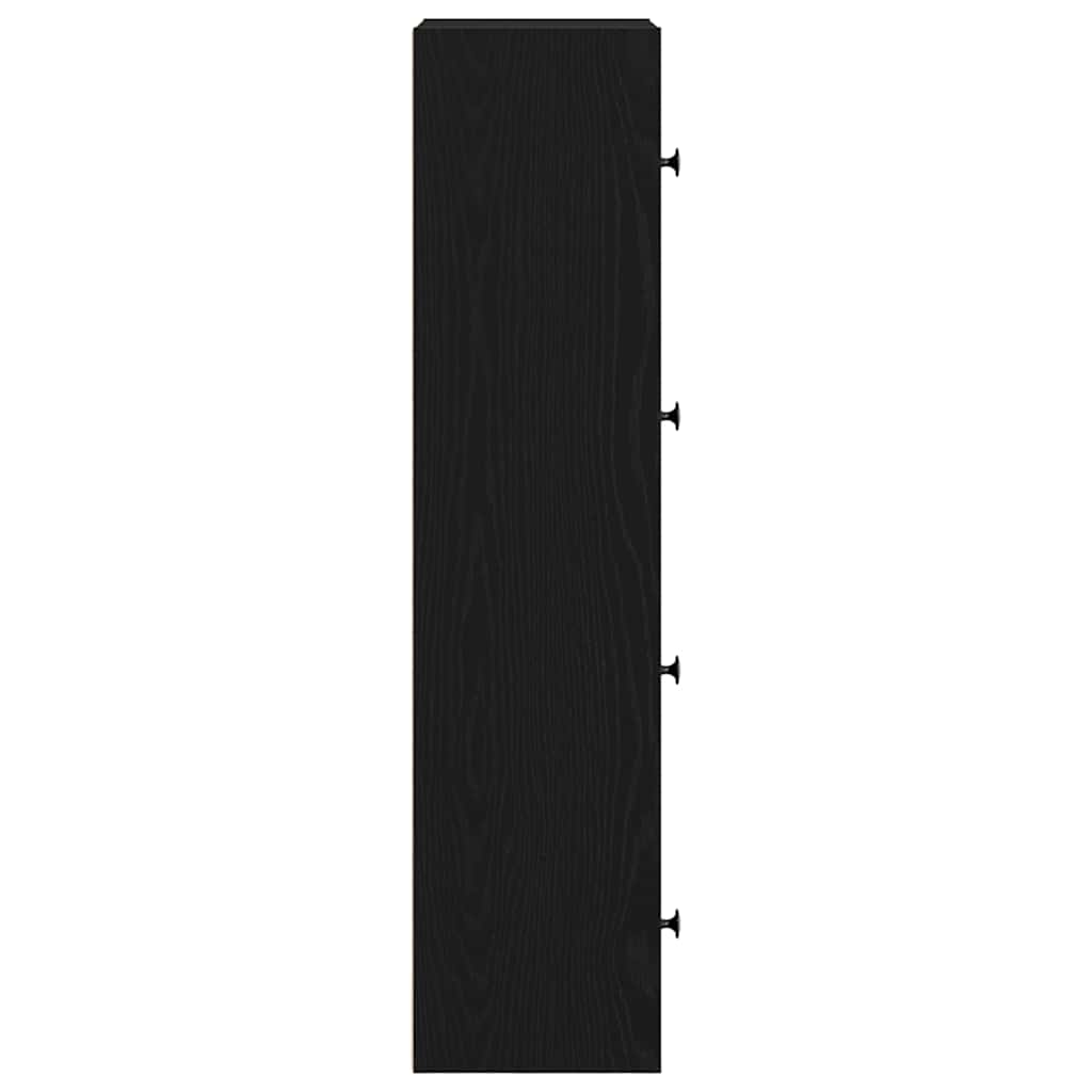 vidaXL Bibliotecă Stejar negru 40x24x102 cm Lemn prelucrat vidaXL Bibliotecă Stejar negru 40x24x102 cm Lemn prelucrat