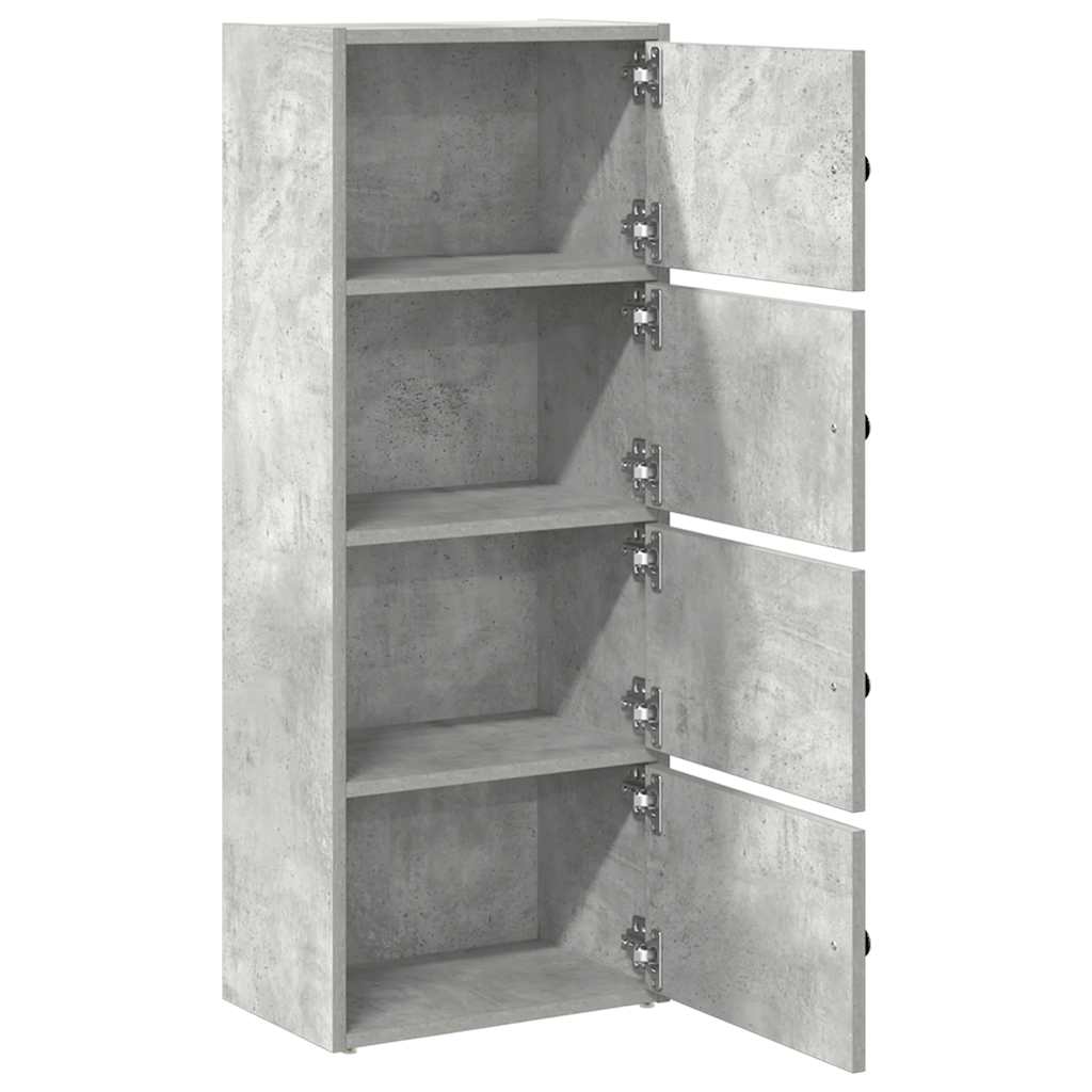 vidaXL Bibliotecă, gri beton, 40x24x102 cm, lemn prelucrat vidaXL Bibliotecă, gri beton, 40x24x102 cm, lemn prelucrat