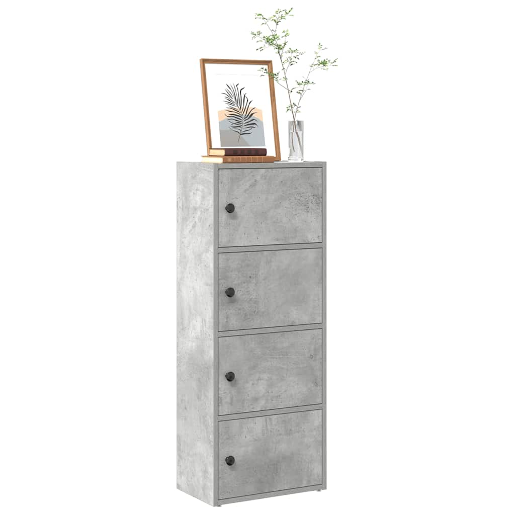 vidaXL Bibliotecă, gri beton, 40x24x102 cm, lemn prelucrat vidaXL Bibliotecă, gri beton, 40x24x102 cm, lemn prelucrat