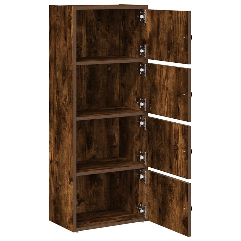 vidaXL Bibliotecă, stejar fumuriu, 40x24x102 cm, lemn prelucrat vidaXL Bibliotecă, stejar fumuriu, 40x24x102 cm, lemn prelucrat
