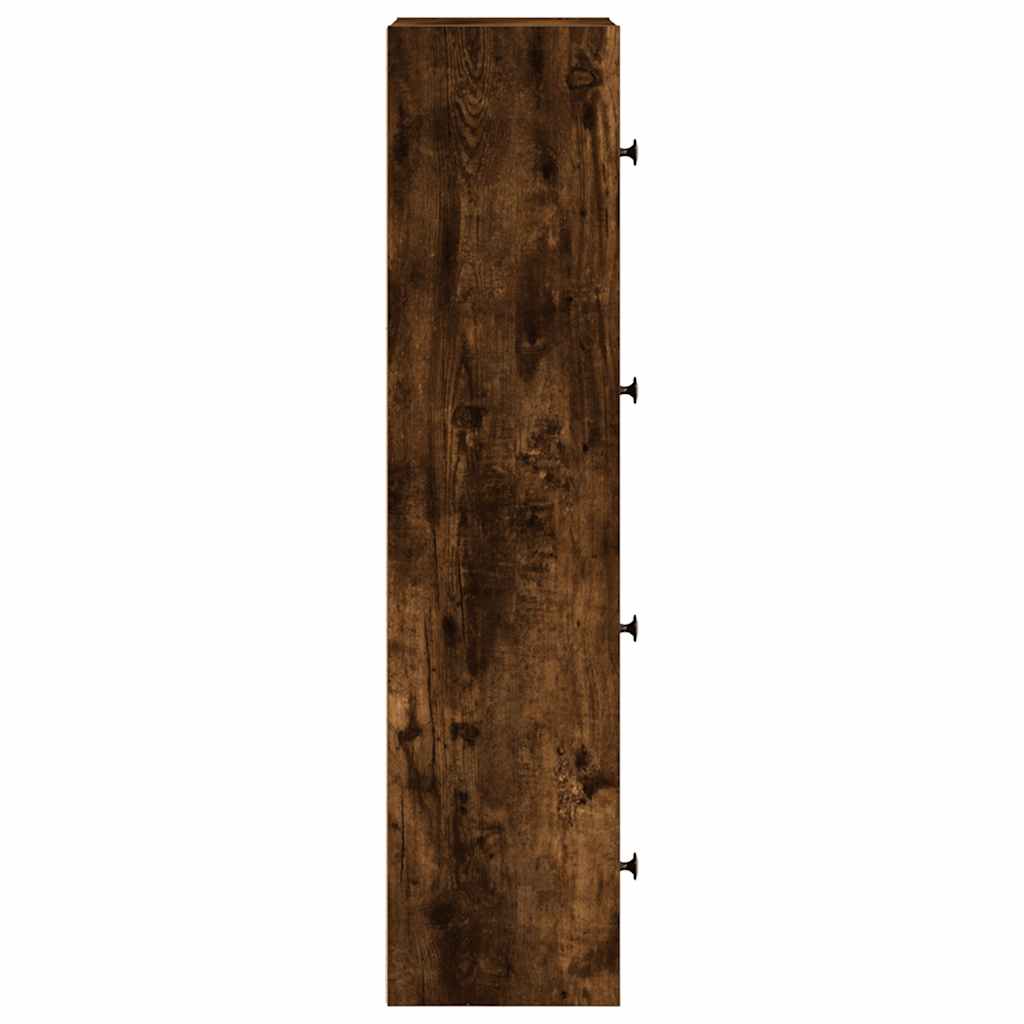 vidaXL Bibliotecă, stejar fumuriu, 40x24x102 cm, lemn prelucrat vidaXL Bibliotecă, stejar fumuriu, 40x24x102 cm, lemn prelucrat