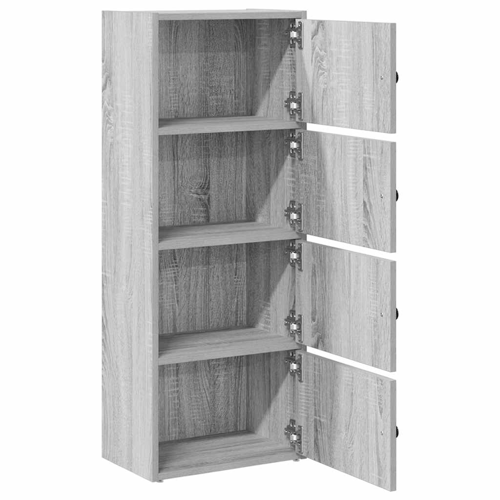 vidaXL Bibliotecă, gri sonoma, 40x24x102 cm, lemn prelucrat vidaXL Bibliotecă, gri sonoma, 40x24x102 cm, lemn prelucrat