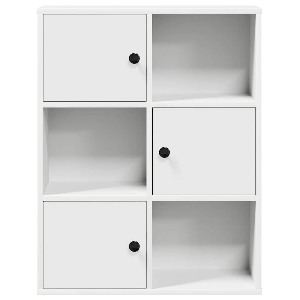 vidaXL Bibliotecă, alb, 60x24x76,5 cm, lemn prelucrat vidaXL Bibliotecă, alb, 60x24x76,5 cm, lemn prelucrat