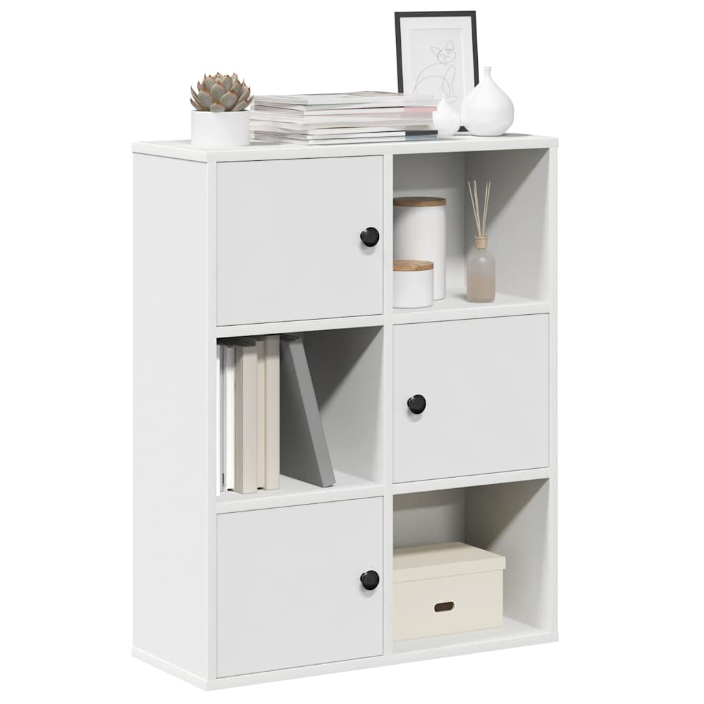 vidaXL Bibliotecă, alb, 60x24x76,5 cm, lemn prelucrat vidaXL Bibliotecă, alb, 60x24x76,5 cm, lemn prelucrat