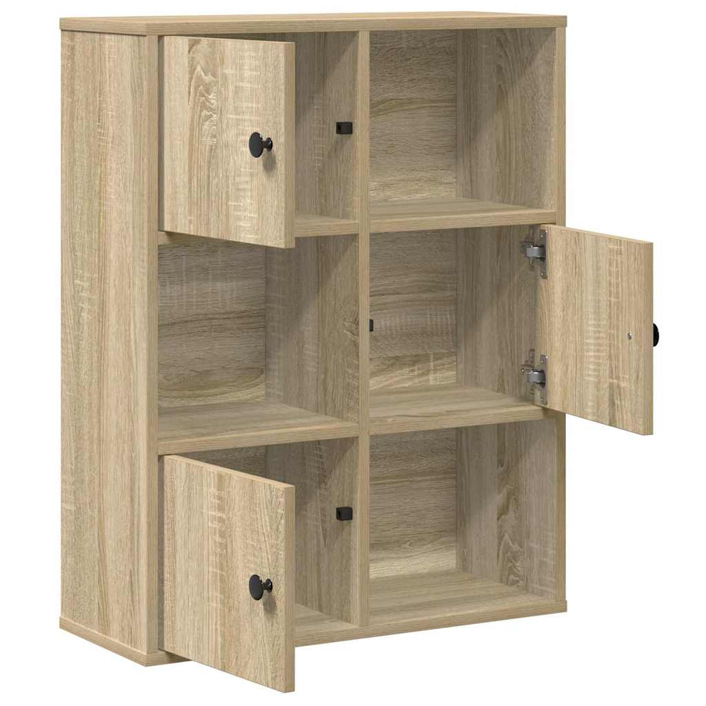 vidaXL Bibliotecă, stejar sonoma, 60x24x76,5 cm, lemn prelucrat vidaXL Bibliotecă, stejar sonoma, 60x24x76,5 cm, lemn prelucrat