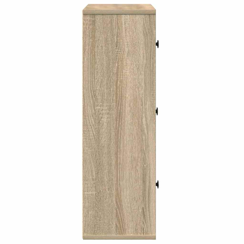 vidaXL Bibliotecă, stejar sonoma, 60x24x76,5 cm, lemn prelucrat vidaXL Bibliotecă, stejar sonoma, 60x24x76,5 cm, lemn prelucrat