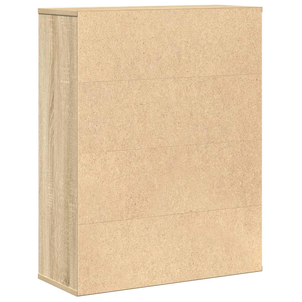 vidaXL Bibliotecă, stejar sonoma, 60x24x76,5 cm, lemn prelucrat vidaXL Bibliotecă, stejar sonoma, 60x24x76,5 cm, lemn prelucrat