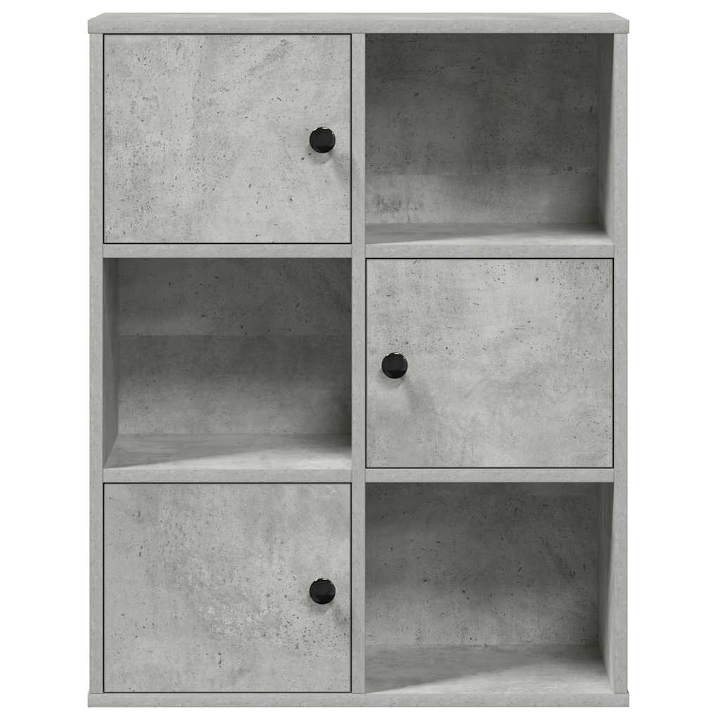 vidaXL Bibliotecă, gri beton, 60x24x76,5 cm, lemn prelucrat vidaXL Bibliotecă, gri beton, 60x24x76,5 cm, lemn prelucrat