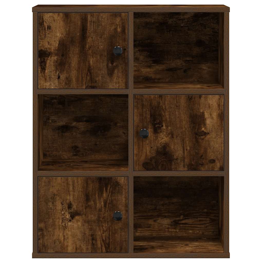 vidaXL Bibliotecă, stejar fumuriu, 60x24x76,5 cm, lemn prelucrat vidaXL Bibliotecă, stejar fumuriu, 60x24x76,5 cm, lemn prelucrat