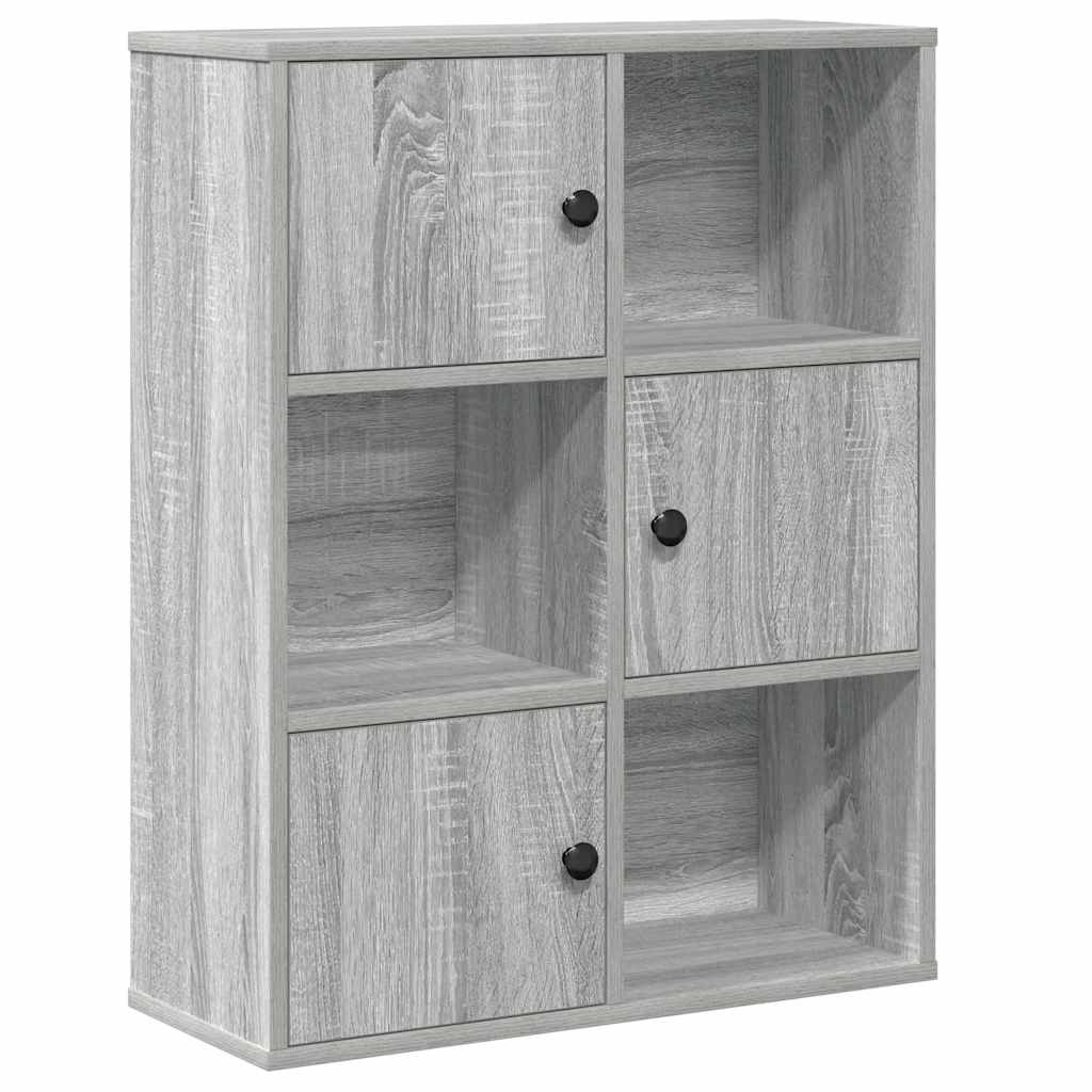vidaXL Bibliotecă, gri sonoma, 60x24x76,5 cm, lemn prelucrat vidaXL Bibliotecă, gri sonoma, 60x24x76,5 cm, lemn prelucrat