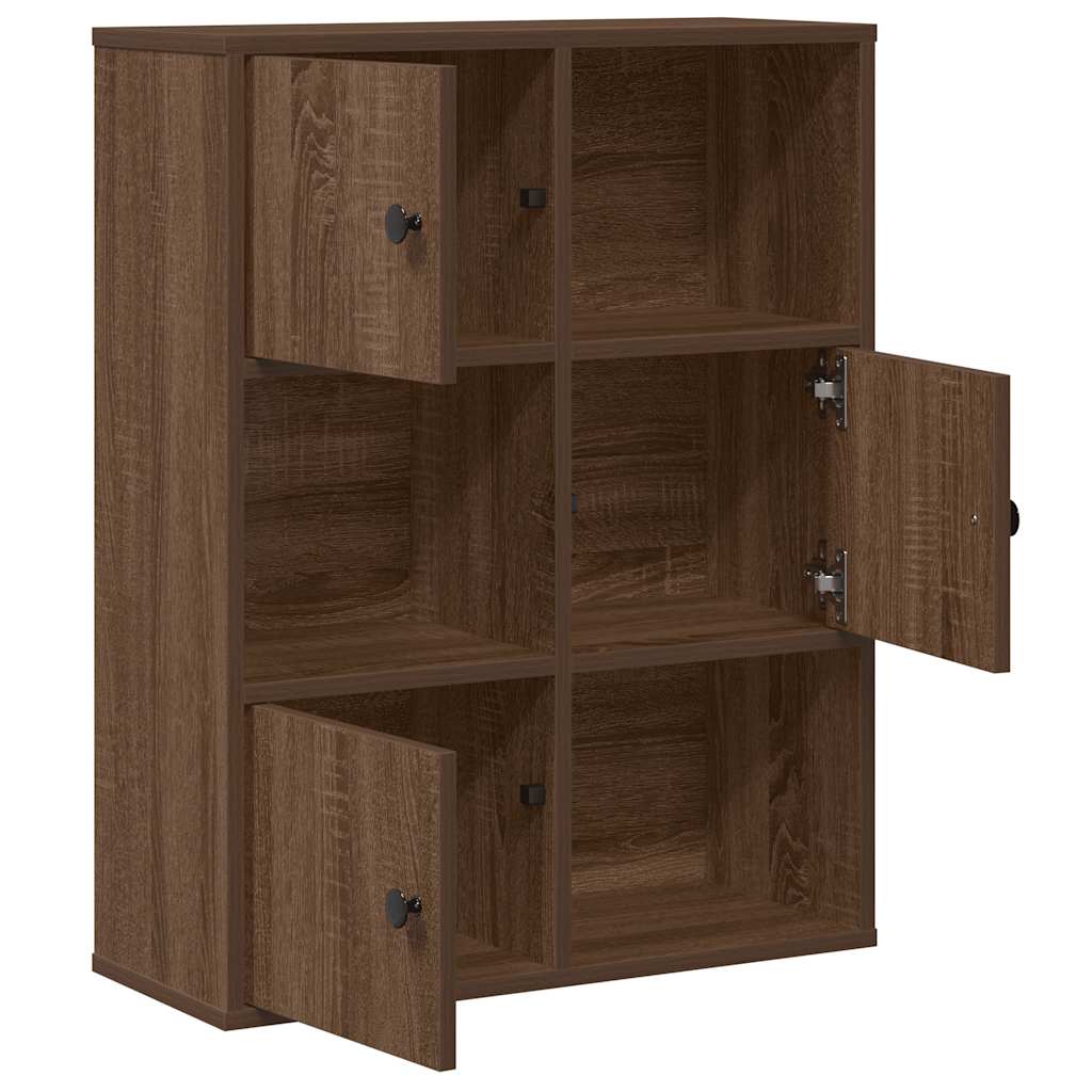 vidaXL Bibliotecă, stejar maro, 60x24x76,5 cm, lemn prelucrat vidaXL Bibliotecă, stejar maro, 60x24x76,5 cm, lemn prelucrat
