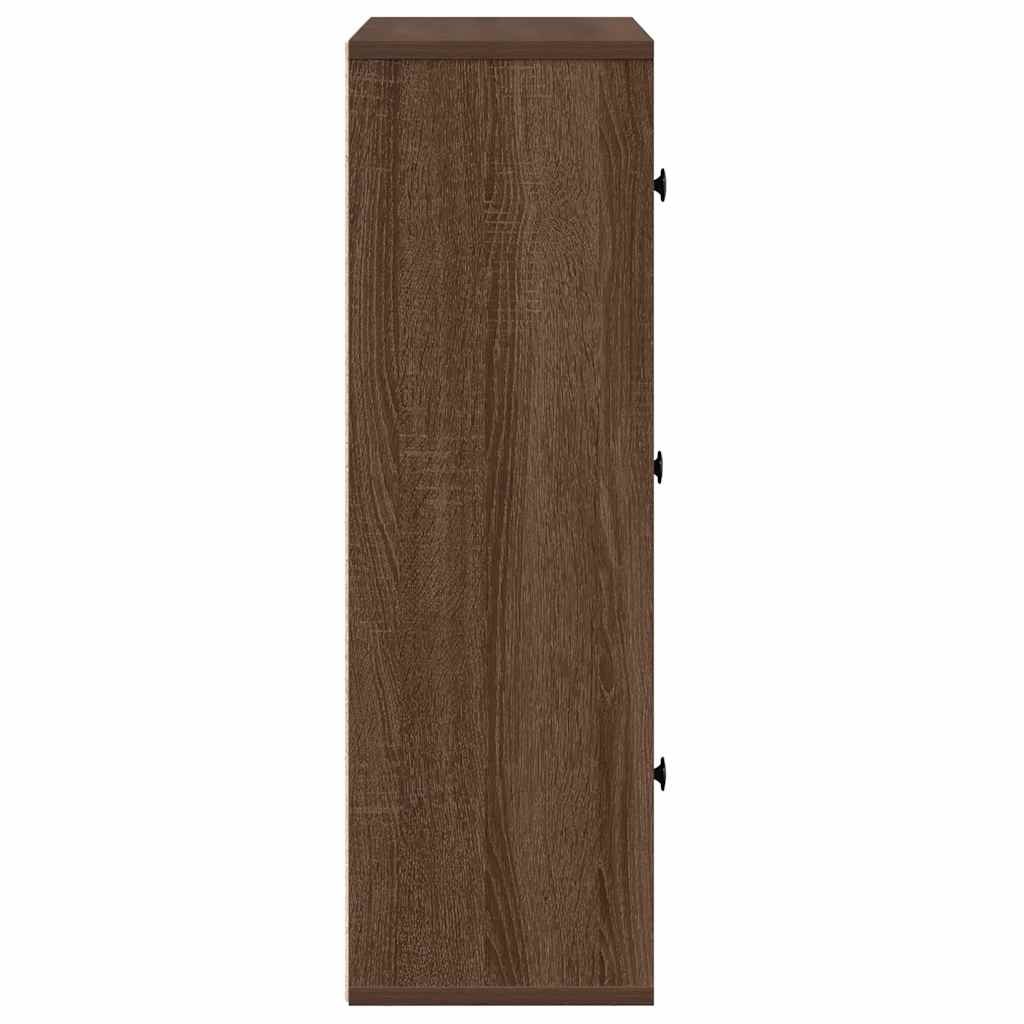 vidaXL Bibliotecă, stejar maro, 60x24x76,5 cm, lemn prelucrat vidaXL Bibliotecă, stejar maro, 60x24x76,5 cm, lemn prelucrat