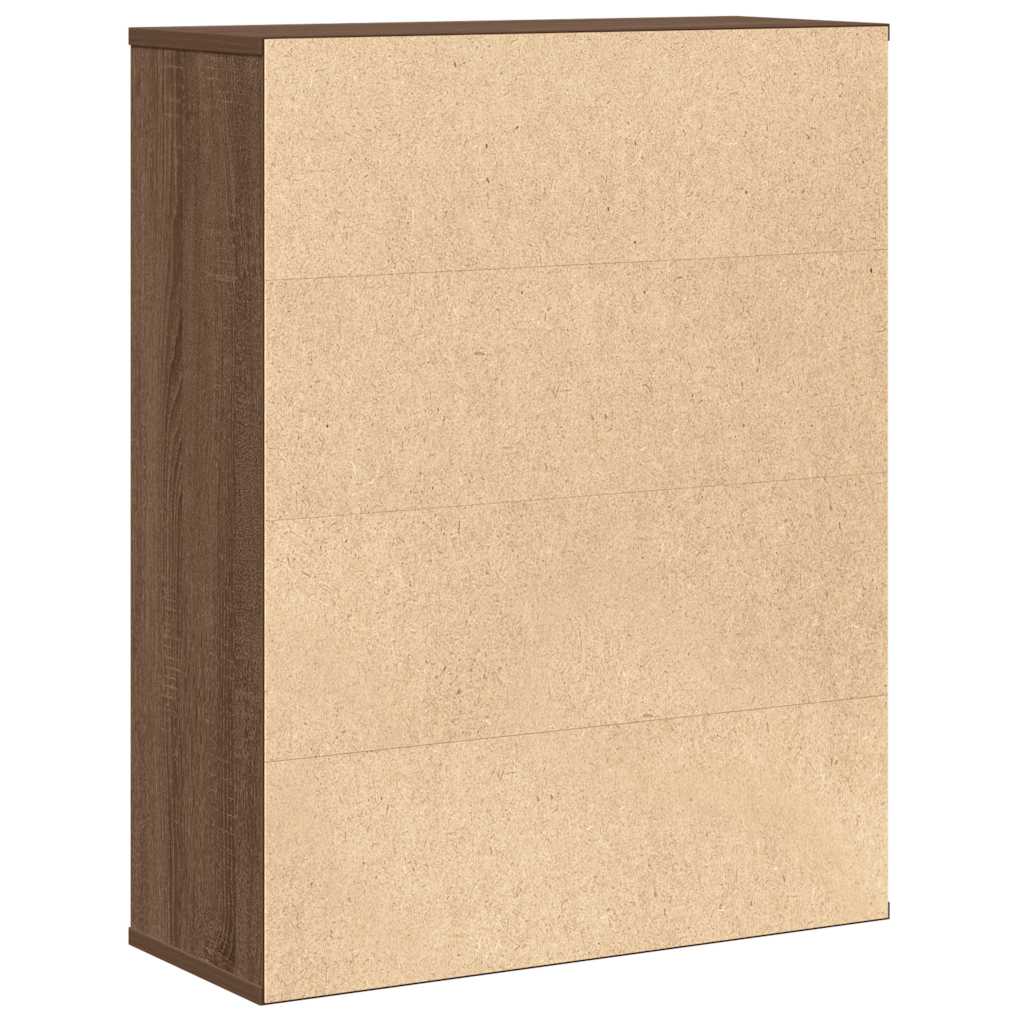 vidaXL Bibliotecă, stejar maro, 60x24x76,5 cm, lemn prelucrat vidaXL Bibliotecă, stejar maro, 60x24x76,5 cm, lemn prelucrat