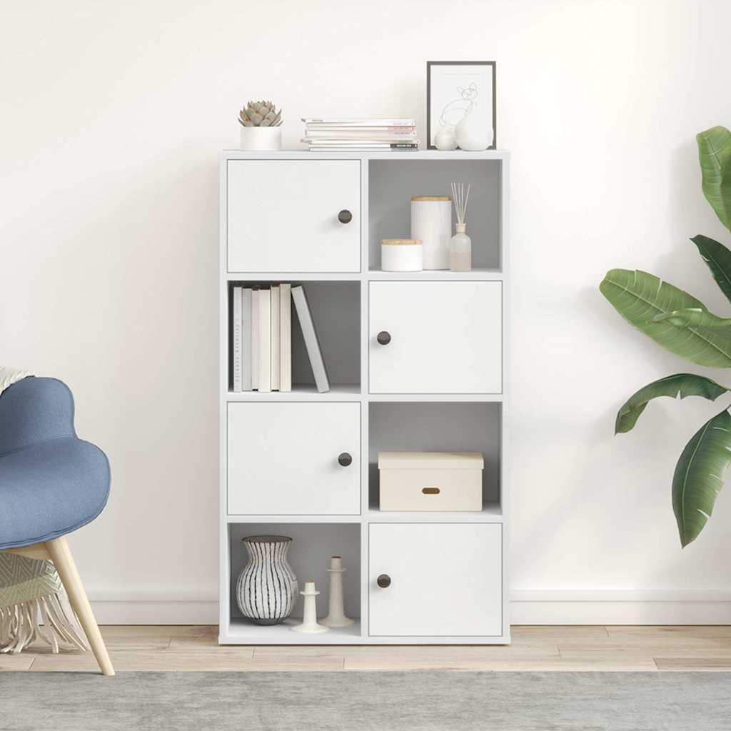 vidaXL Bibliotecă albă 60x24x101,5 cm din lemn prelucrat vidaXL Bibliotecă albă 60x24x101,5 cm din lemn prelucrat