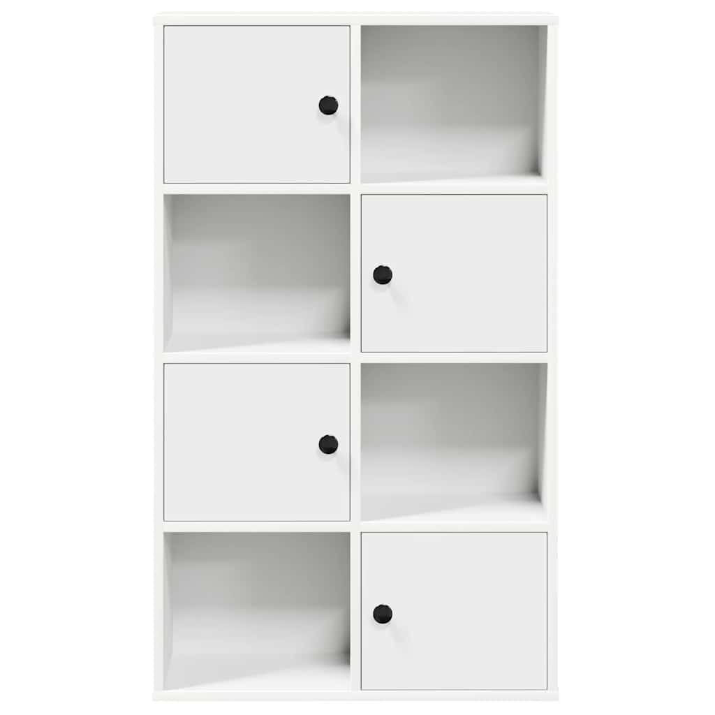 vidaXL Bibliotecă albă 60x24x101,5 cm din lemn prelucrat vidaXL Bibliotecă albă 60x24x101,5 cm din lemn prelucrat