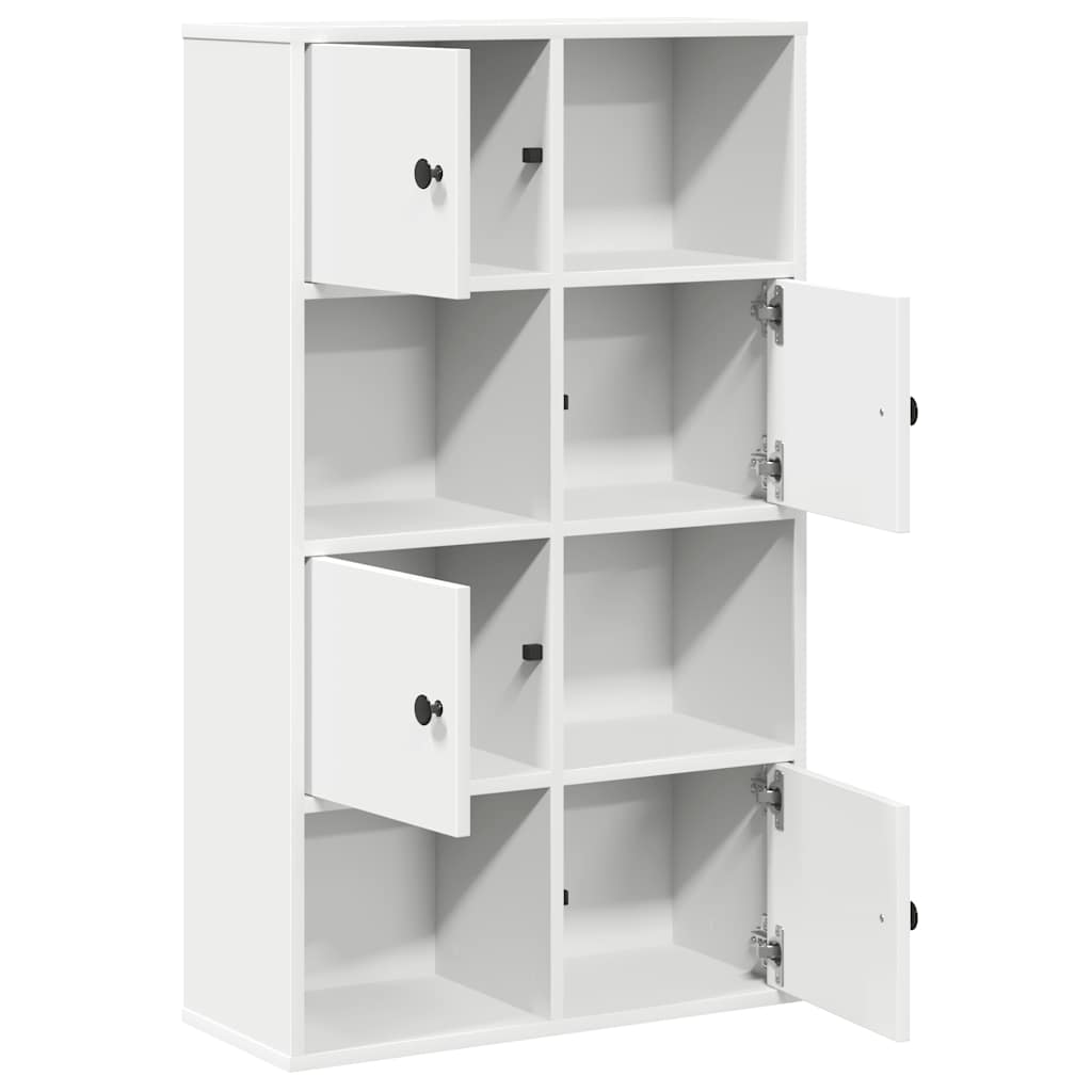vidaXL Bibliotecă albă 60x24x101,5 cm din lemn prelucrat vidaXL Bibliotecă albă 60x24x101,5 cm din lemn prelucrat