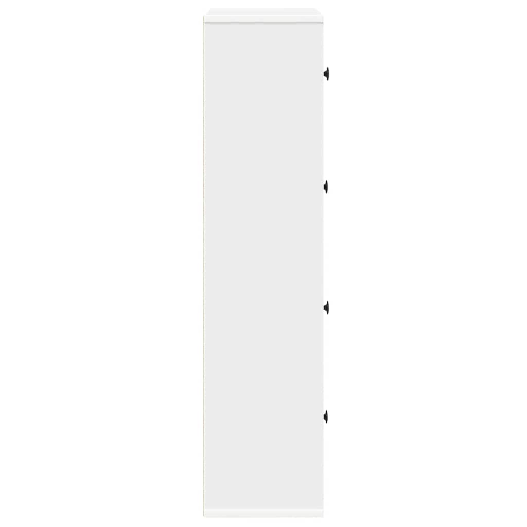 vidaXL Bibliotecă albă 60x24x101,5 cm din lemn prelucrat vidaXL Bibliotecă albă 60x24x101,5 cm din lemn prelucrat