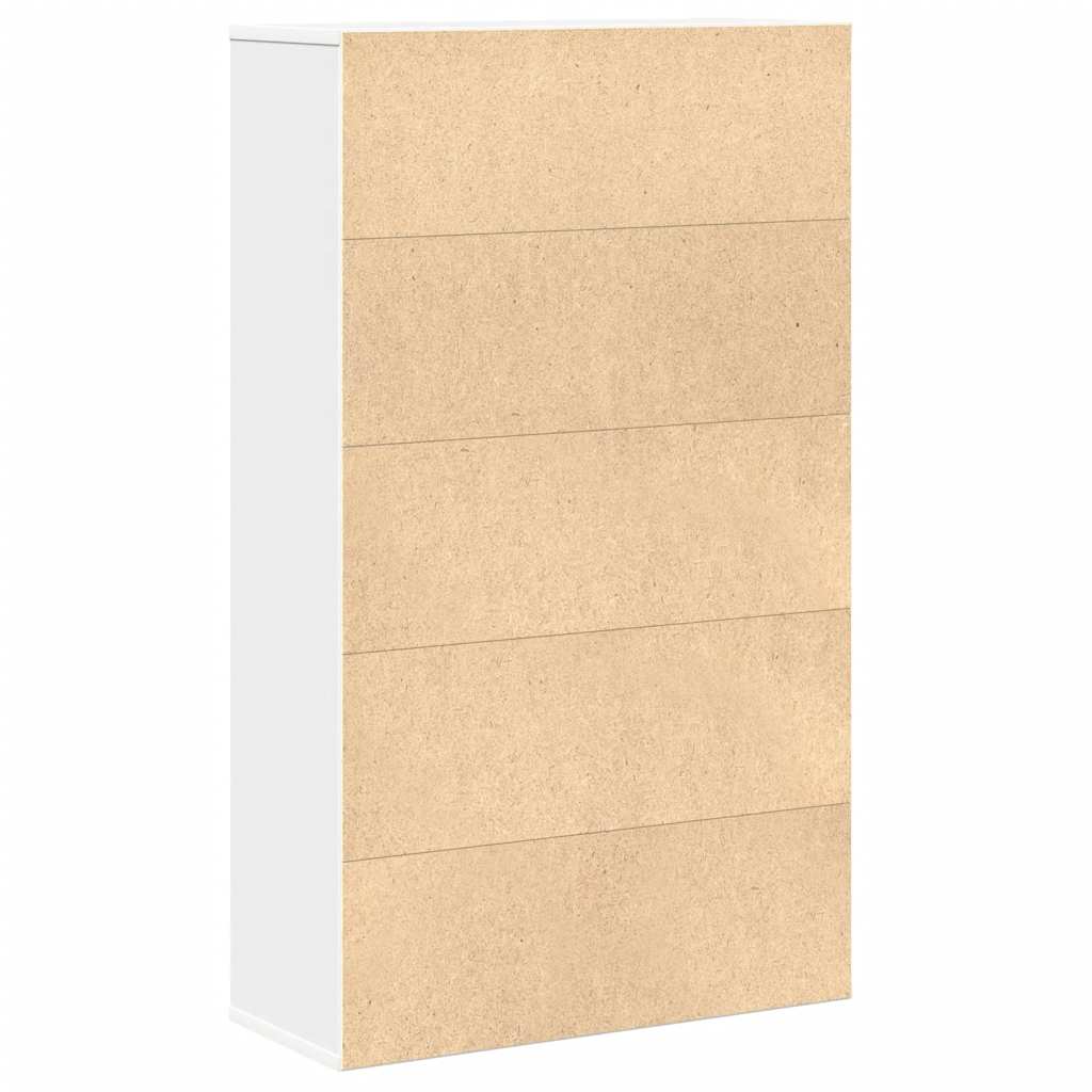 vidaXL Bibliotecă albă 60x24x101,5 cm din lemn prelucrat vidaXL Bibliotecă albă 60x24x101,5 cm din lemn prelucrat