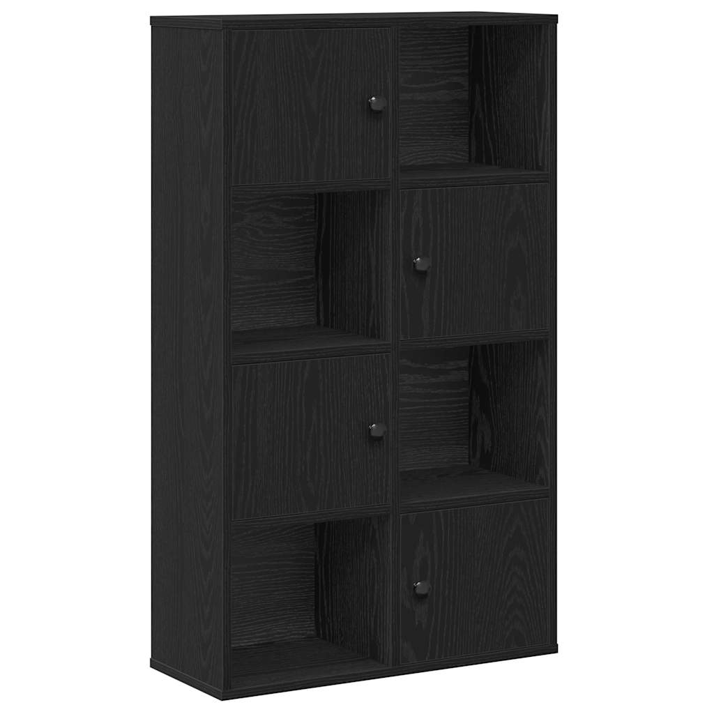 vidaXL Bibliotecă Stejar negru 60x24x101,5 cm Lemn prelucrat vidaXL Bibliotecă Stejar negru 60x24x101,5 cm Lemn prelucrat