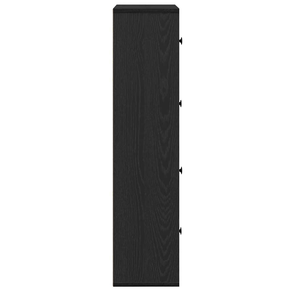 vidaXL Bibliotecă Stejar negru 60x24x101,5 cm Lemn prelucrat vidaXL Bibliotecă Stejar negru 60x24x101,5 cm Lemn prelucrat
