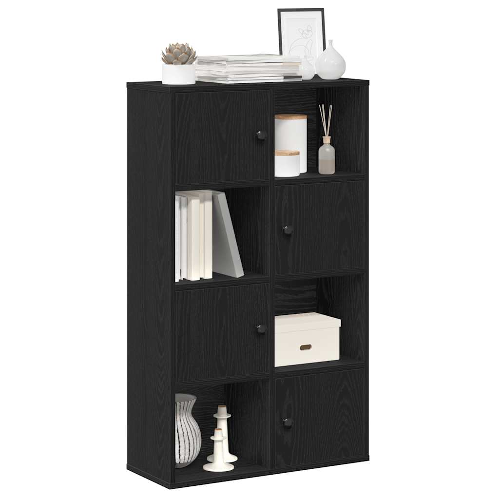 vidaXL Bibliotecă Stejar negru 60x24x101,5 cm Lemn prelucrat vidaXL Bibliotecă Stejar negru 60x24x101,5 cm Lemn prelucrat