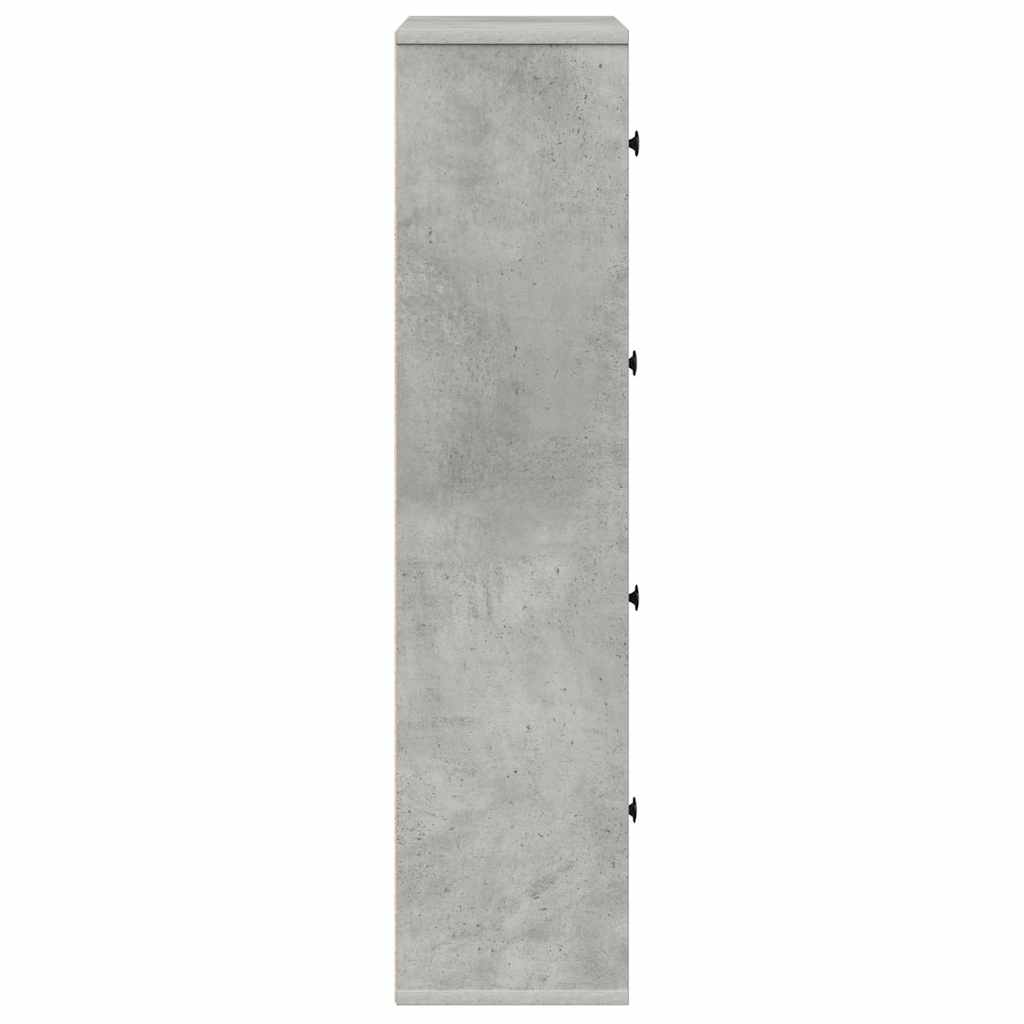 vidaXL Bibliotecă, gri beton,60x24x101,5 cm, lemn prelucrat vidaXL Bibliotecă, gri beton,60x24x101,5 cm, lemn prelucrat