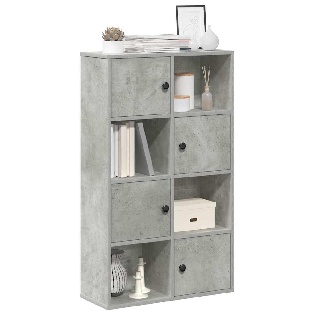 vidaXL Bibliotecă, gri beton,60x24x101,5 cm, lemn prelucrat vidaXL Bibliotecă, gri beton,60x24x101,5 cm, lemn prelucrat