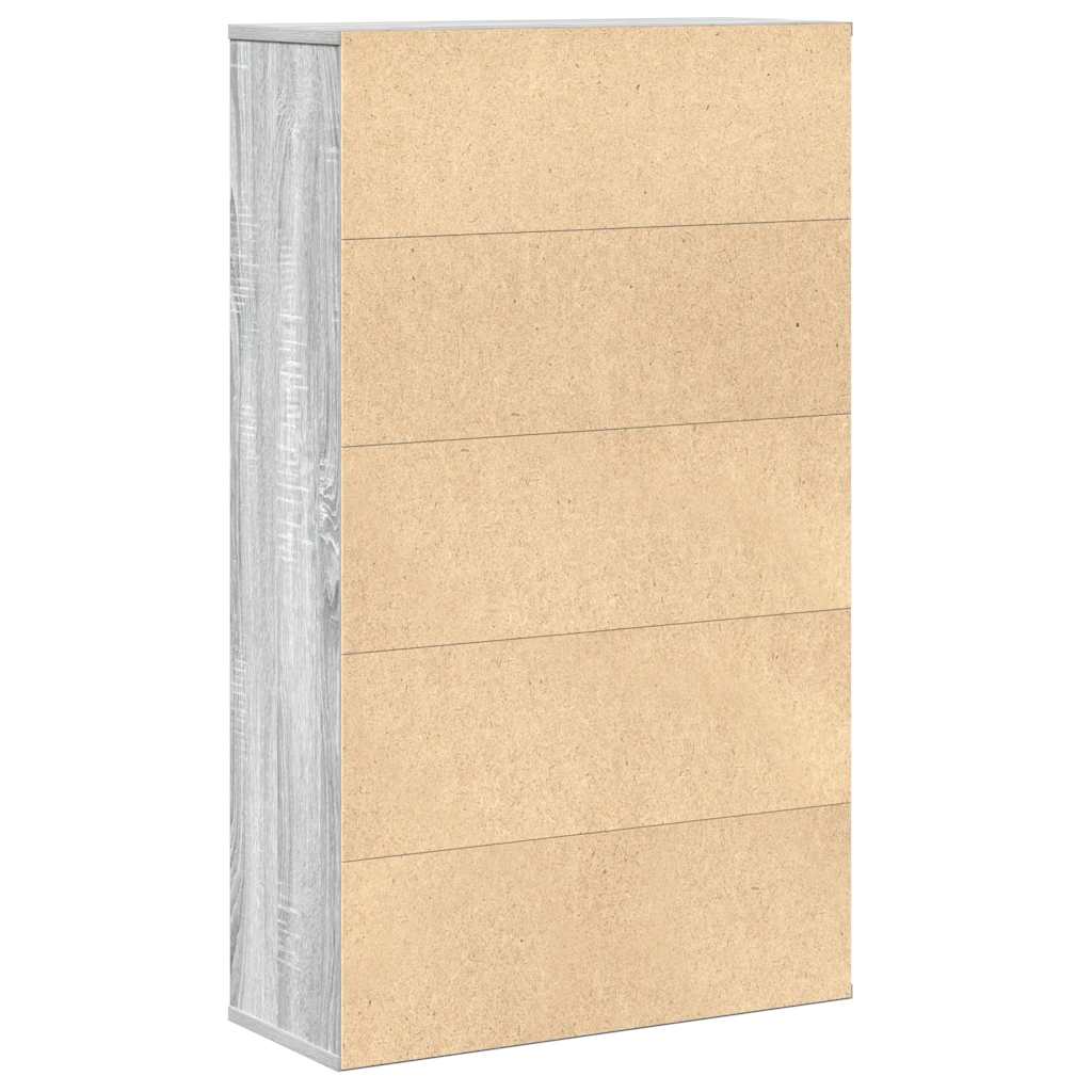 vidaXL Bibliotecă, gri sonoma, 60x24x101,5 cm, lemn prelucrat vidaXL Bibliotecă, gri sonoma, 60x24x101,5 cm, lemn prelucrat