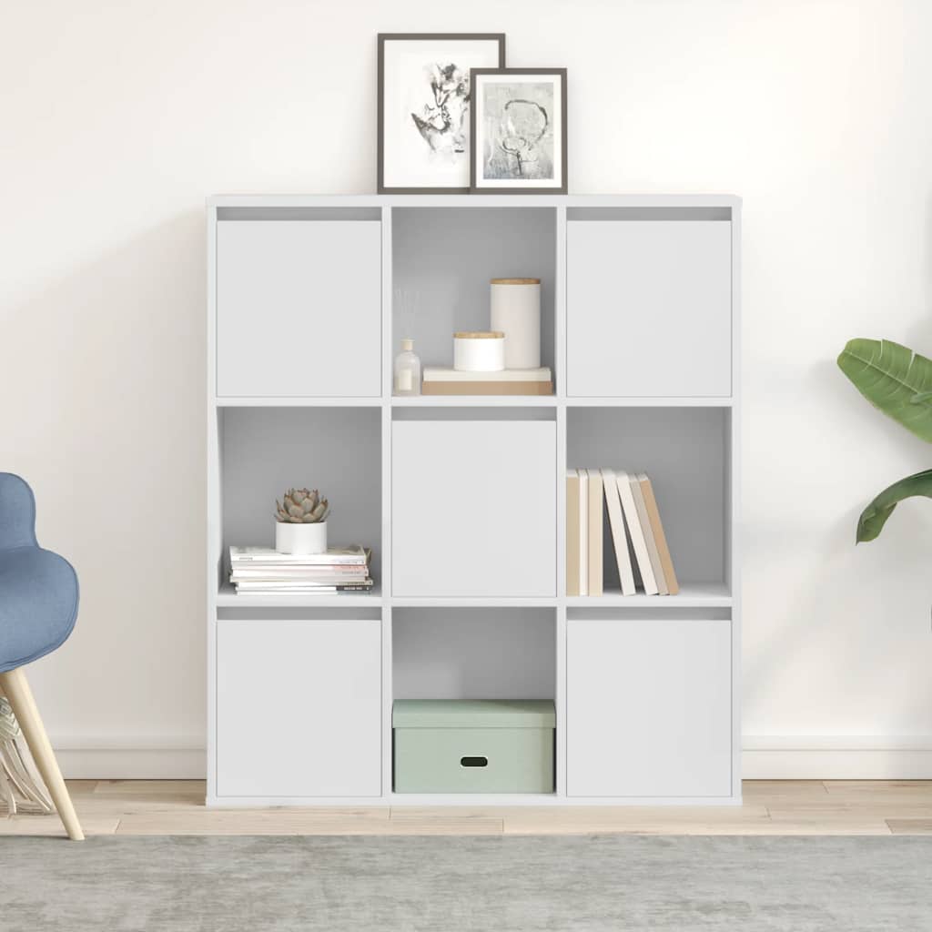 vidaXL Bibliotecă, alb, 89x24x101,5 cm, lemn prelucrat vidaXL Bibliotecă, alb, 89x24x101,5 cm, lemn prelucrat