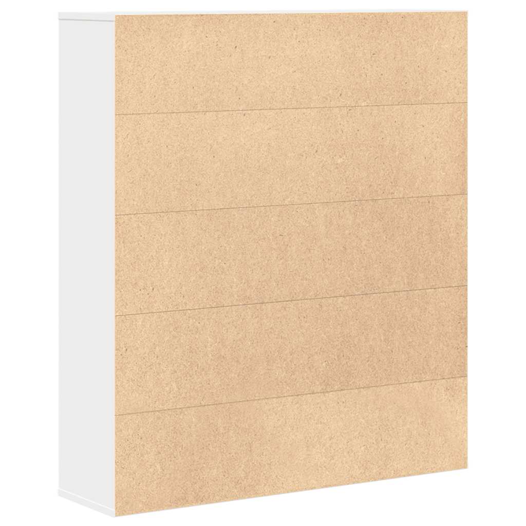 vidaXL Bibliotecă, alb, 89x24x101,5 cm, lemn prelucrat vidaXL Bibliotecă, alb, 89x24x101,5 cm, lemn prelucrat