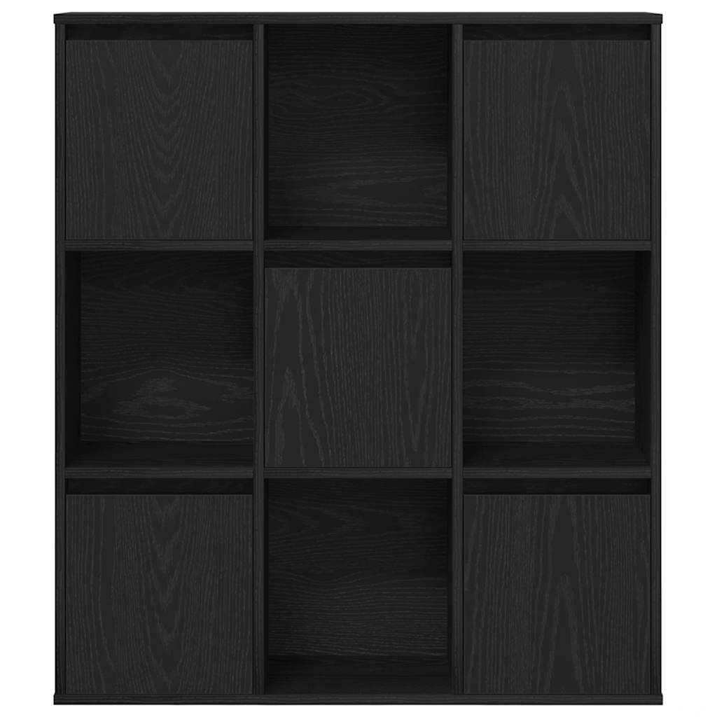 vidaXL Bibliotecă Stejar negru 89x24x101,5 cm Lemn prelucrat vidaXL Bibliotecă Stejar negru 89x24x101,5 cm Lemn prelucrat