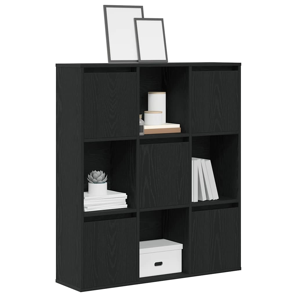 vidaXL Bibliotecă Stejar negru 89x24x101,5 cm Lemn prelucrat vidaXL Bibliotecă Stejar negru 89x24x101,5 cm Lemn prelucrat