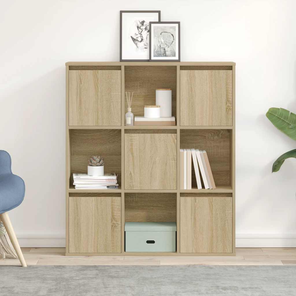 vidaXL Bibliotecă, stejar sonoma, 89x24x101,5 cm, lemn prelucrat vidaXL Bibliotecă, stejar sonoma, 89x24x101,5 cm, lemn prelucrat