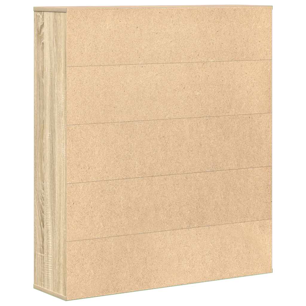 vidaXL Bibliotecă, stejar sonoma, 89x24x101,5 cm, lemn prelucrat vidaXL Bibliotecă, stejar sonoma, 89x24x101,5 cm, lemn prelucrat