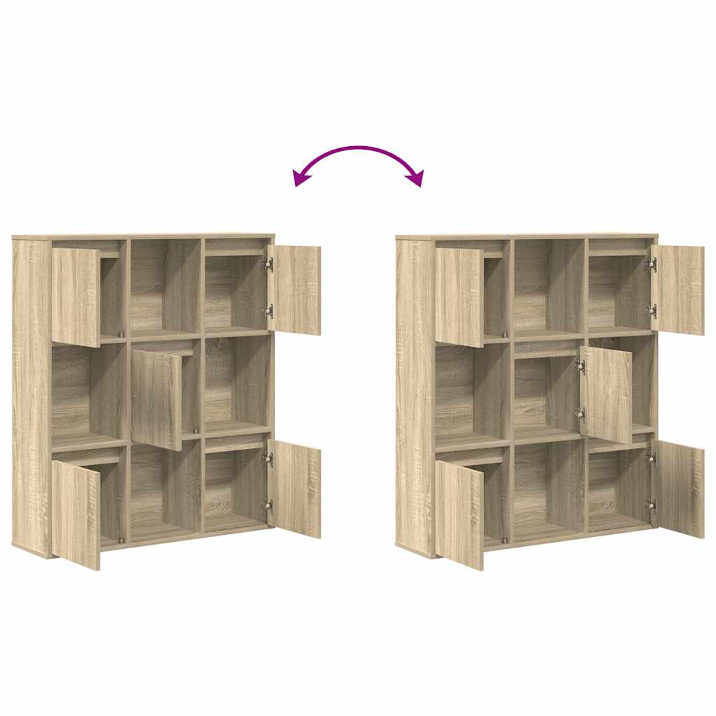 vidaXL Bibliotecă, stejar sonoma, 89x24x101,5 cm, lemn prelucrat vidaXL Bibliotecă, stejar sonoma, 89x24x101,5 cm, lemn prelucrat