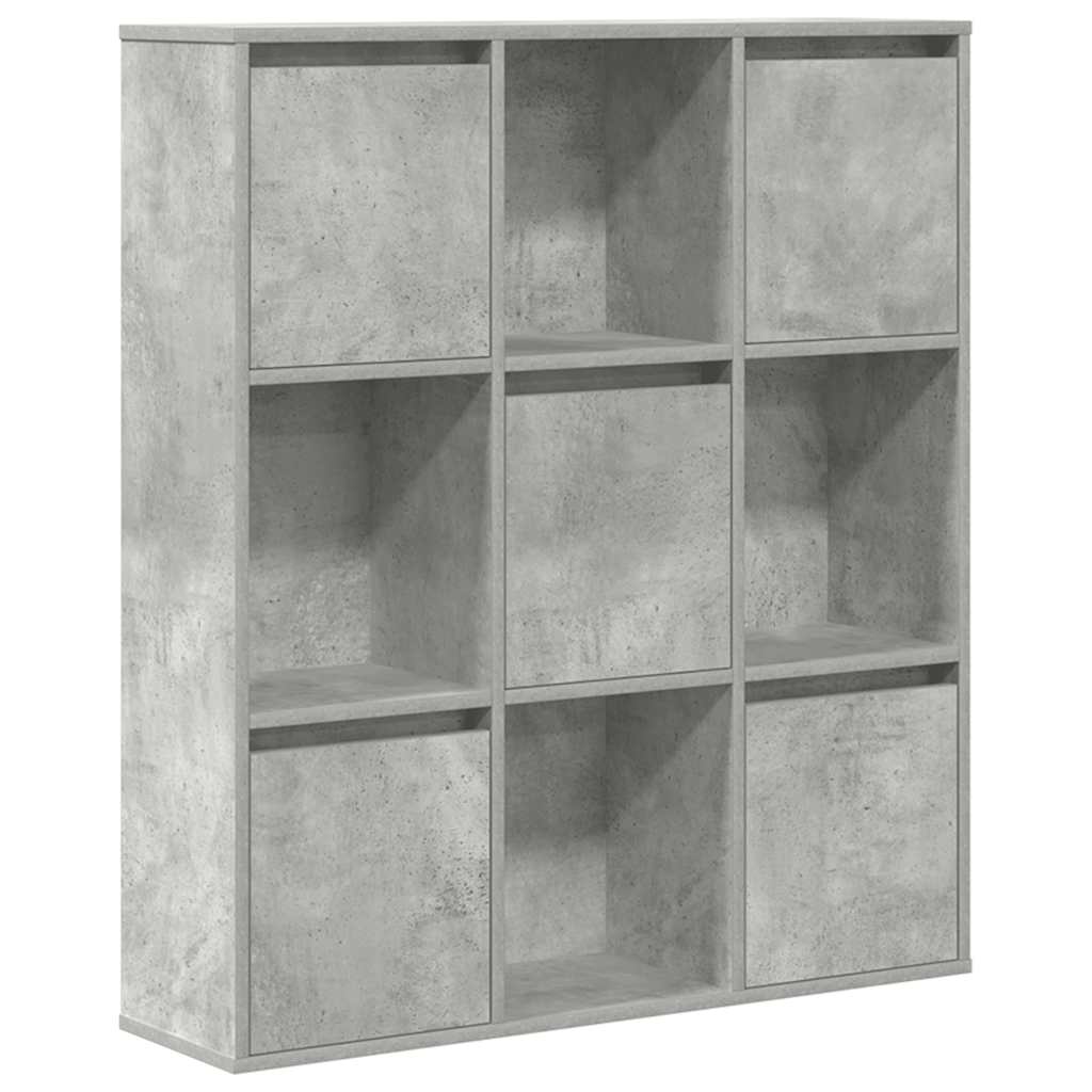 vidaXL Bibliotecă, gri beton, 89x24x101,5 cm, lemn prelucrat vidaXL Bibliotecă, gri beton, 89x24x101,5 cm, lemn prelucrat