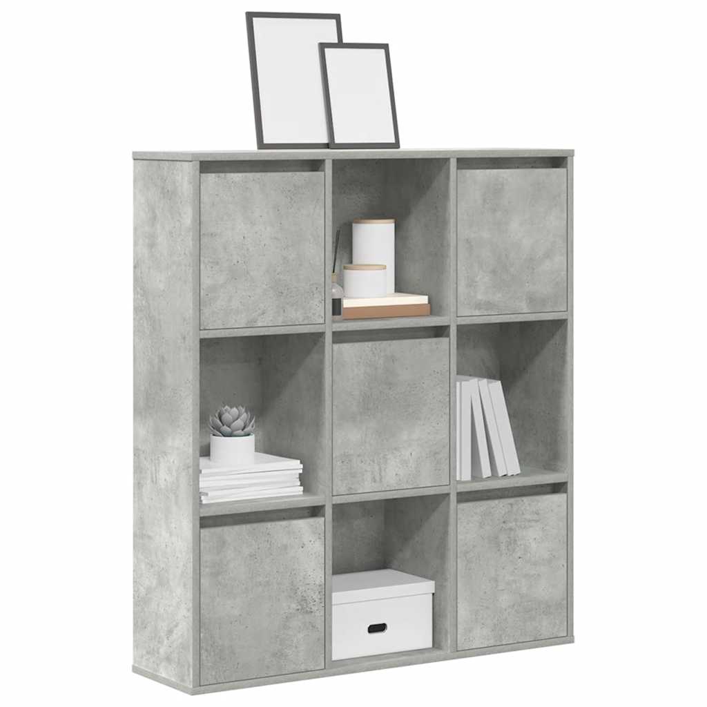 vidaXL Bibliotecă, gri beton, 89x24x101,5 cm, lemn prelucrat vidaXL Bibliotecă, gri beton, 89x24x101,5 cm, lemn prelucrat