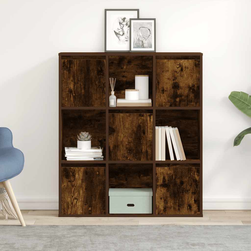 vidaXL Bibliotecă, stejar fumuriu, 89x24x101,5 cm, lemn prelucrat