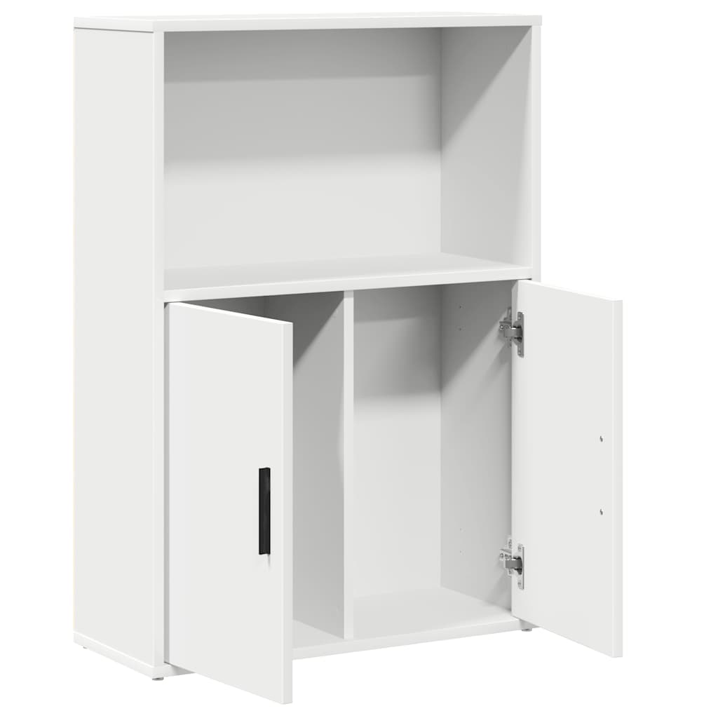 vidaXL Bibliotecă, alb, 60x24x85 cm, lemn prelucrat vidaXL Bibliotecă, alb, 60x24x85 cm, lemn prelucrat