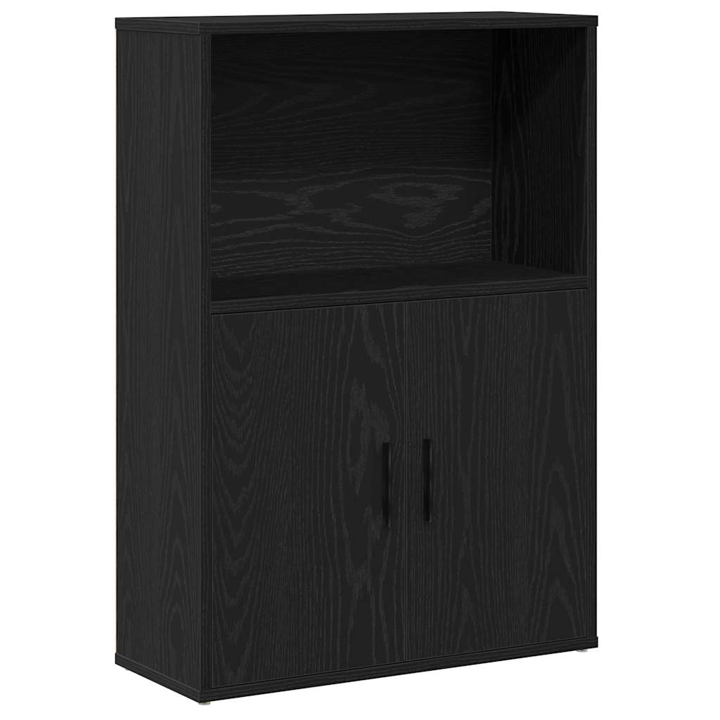 vidaXL Bibliotecă Stejar negru 60x24x85 cm Lemn prelucrat vidaXL Bibliotecă Stejar negru 60x24x85 cm Lemn prelucrat