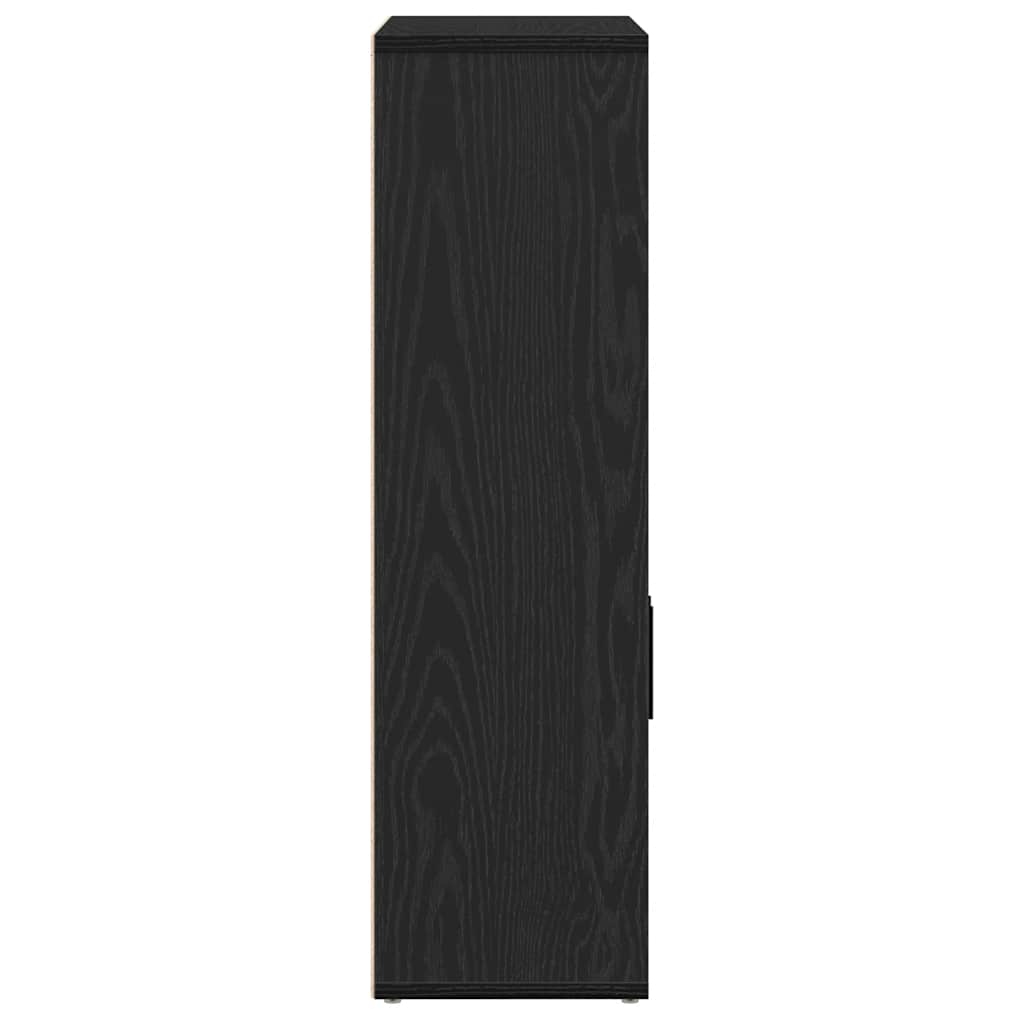 vidaXL Bibliotecă Stejar negru 60x24x85 cm Lemn prelucrat vidaXL Bibliotecă Stejar negru 60x24x85 cm Lemn prelucrat
