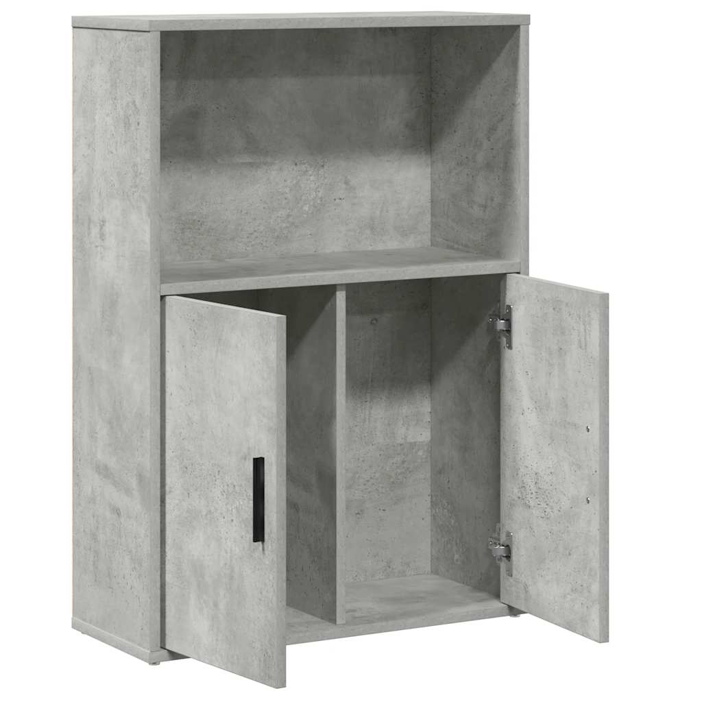vidaXL Bibliotecă, gri beton, 60x24x85 cm, lemn prelucrat vidaXL Bibliotecă, gri beton, 60x24x85 cm, lemn prelucrat