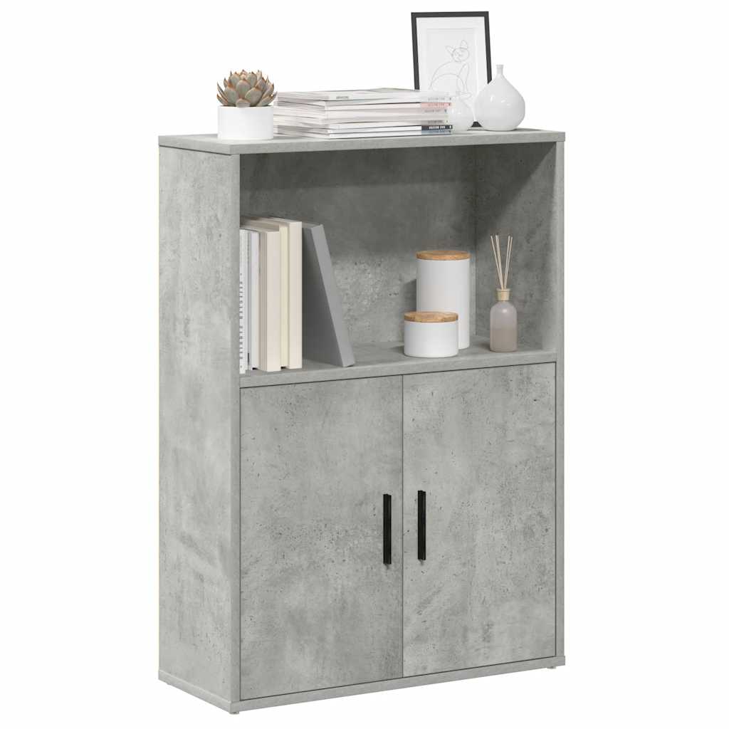 vidaXL Bibliotecă, gri beton, 60x24x85 cm, lemn prelucrat vidaXL Bibliotecă, gri beton, 60x24x85 cm, lemn prelucrat
